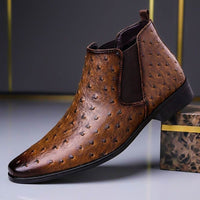 Thomas | Elegance and Textured Luxury Leather Boots