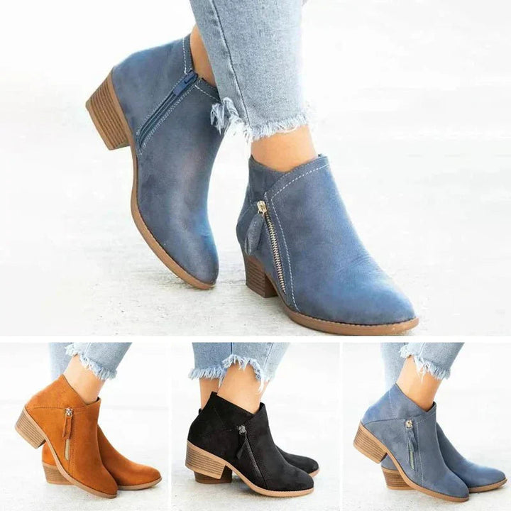 Lea | Chic and Elegant Low-Heel Ankle Boots 5