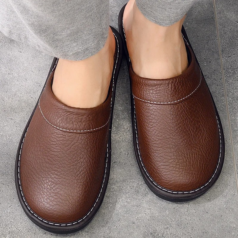 Liam | Comfortable Men’s Leather Slippers 0