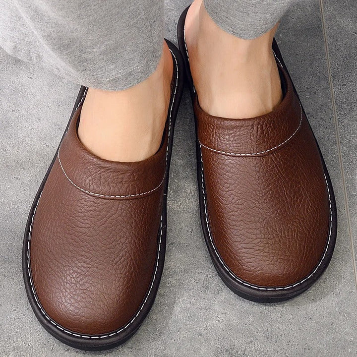 Liam | Comfortable Men’s Leather Slippers 0