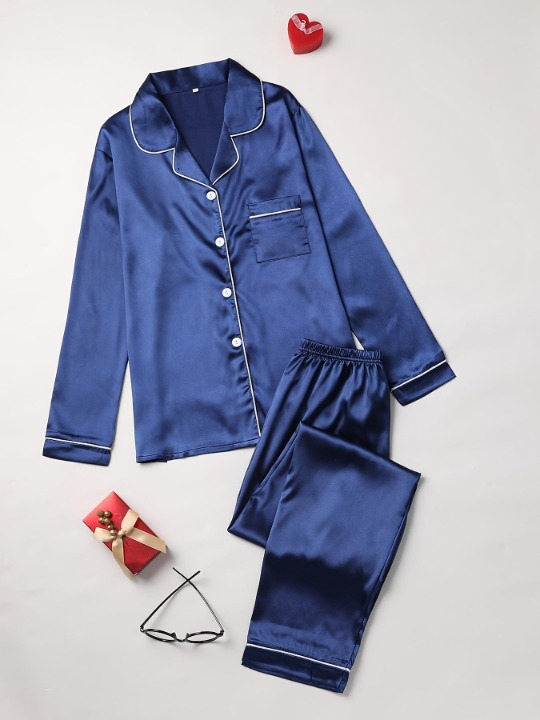 Lila | Relaxed Silk Pajama Set 9