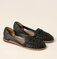 Mila | Refined Woven Closed Slip On Sandals