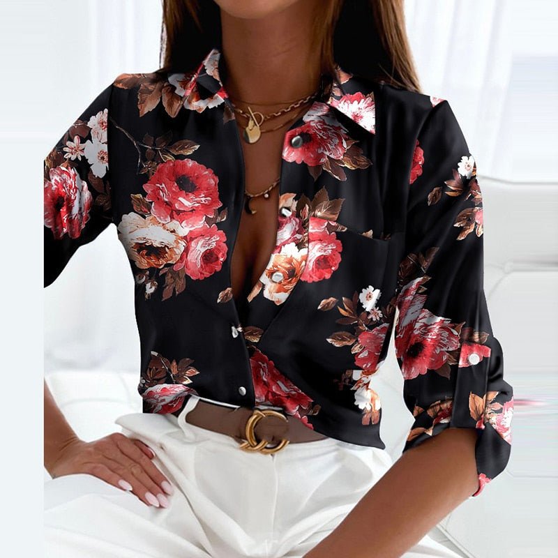Lisa | Elegant and Sophisticated Turn-Down Collar Shirts 4