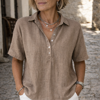 Sophia | Lightweight Linen Blouse With Timeless Everyday Style