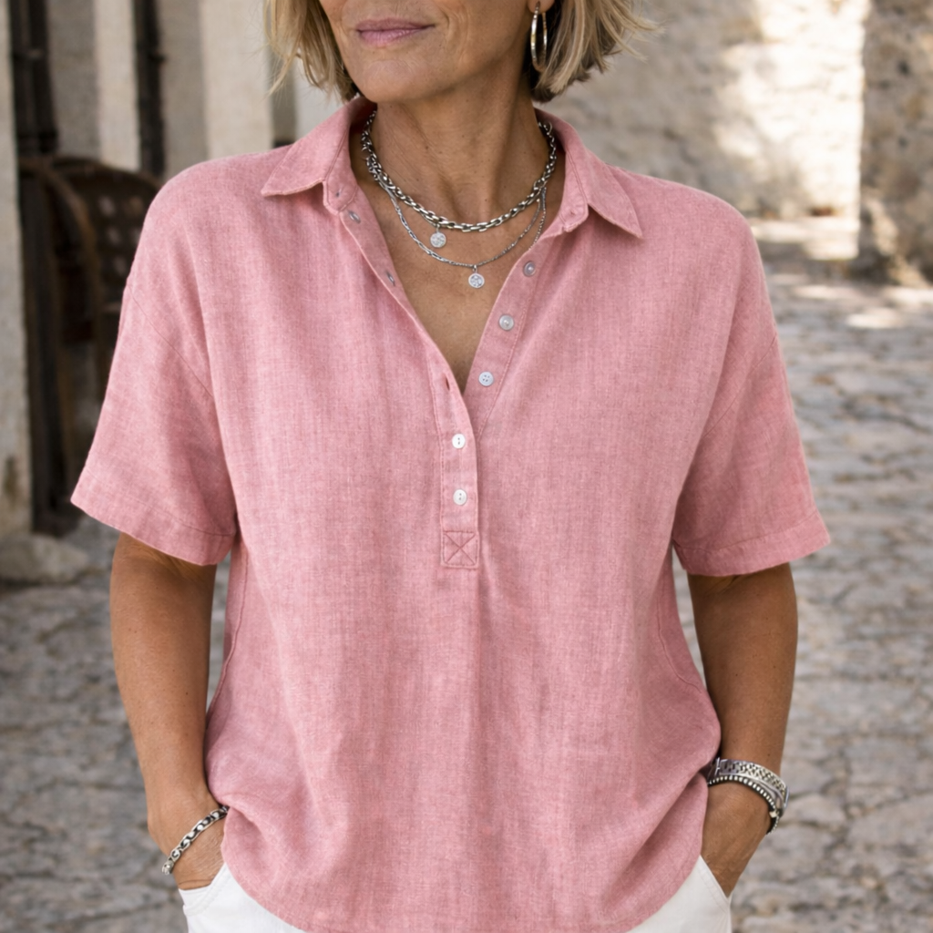 Lucy | Comfortable and elegant old style summer blouse 4
