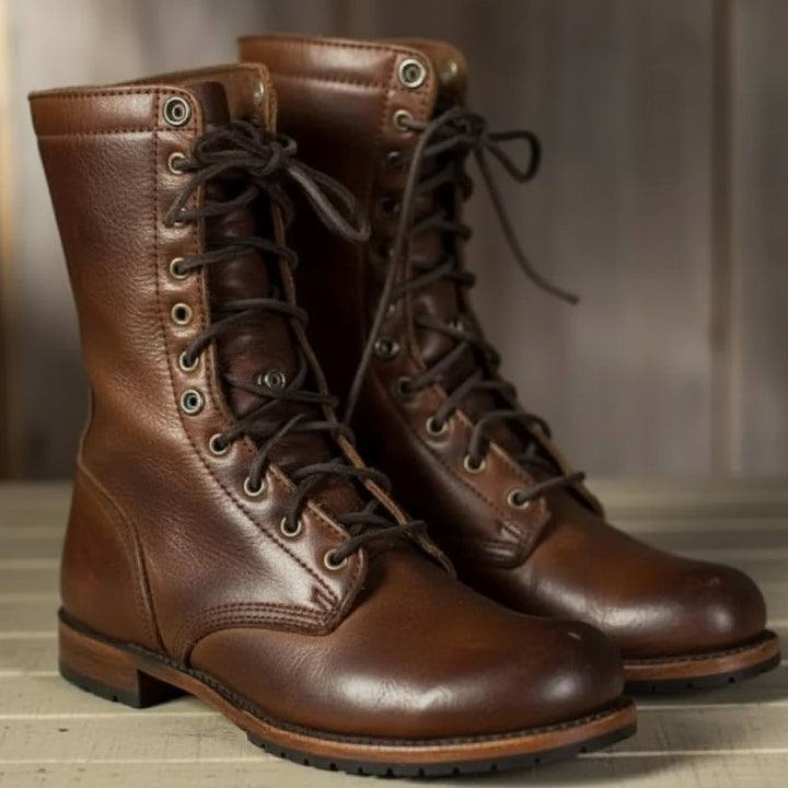 Luisa | Elegant and Stylish Lace-Up Boots 0