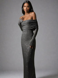 Sofia | Sophistication and Timeless Off-Shoulder Homecoming Dress