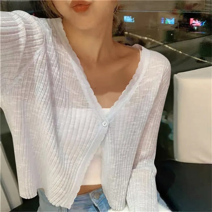 Luna | Short Women’s Summer Knit Cardigan 1