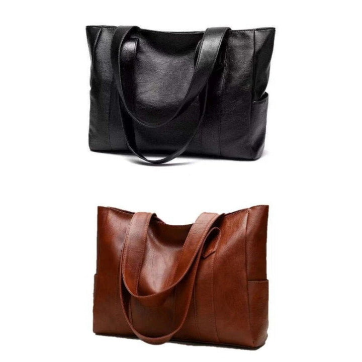 Manuela | Large-Capacity Vintage Leather Shoulder Tote Bag 1