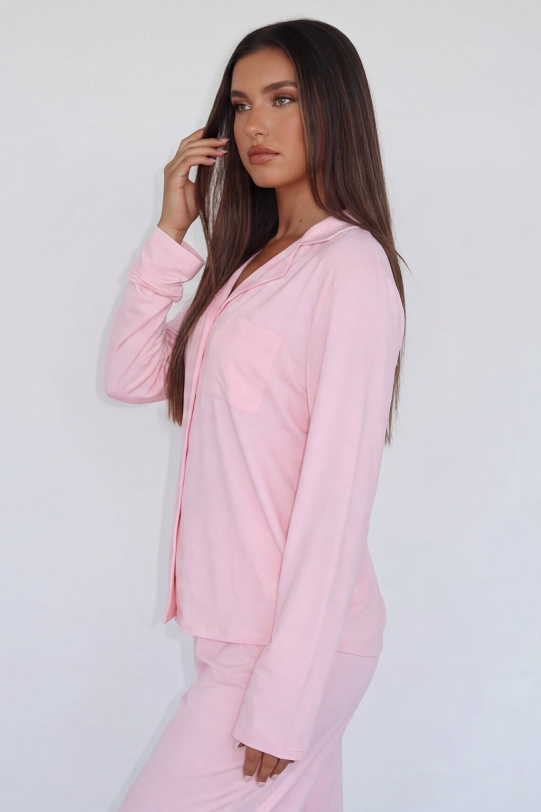 Marilyn | Elegant And Comfortable Wide-Leg Long Sleeve Pajama Set 1