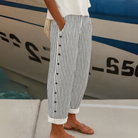 Pantalon rayé élégant et confortable