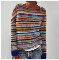 Clara | Retro-Inspired Striped Knit Sweater