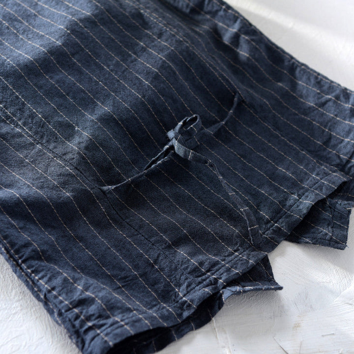 Men's Striped Vest, Linen Look 4