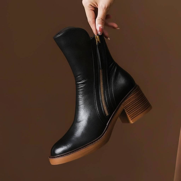Mia | Elegant and Stylish Leather Ankle Boots 5