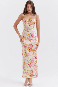 Alice | Radiant and Botanical Print Wedding Guest Dress