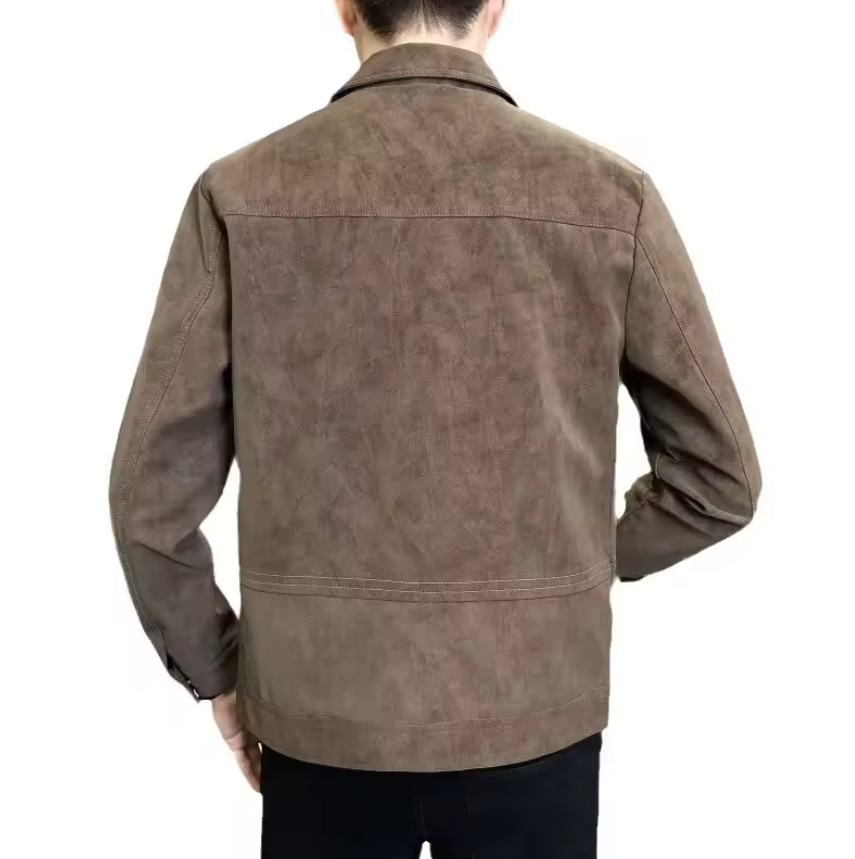 Noah | Stylish Zipper Leather Jacket 2