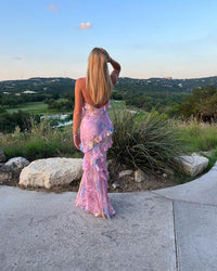 Elena | Robe longue à volants élégante et à la mode