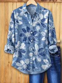 Chemise en denim premium haute intégrité