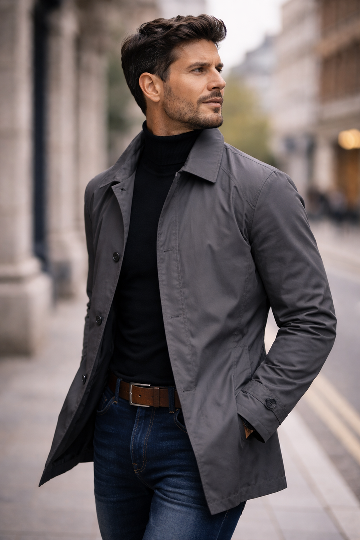 Oliver | Stylish Windproof and Water-Resistant Winter Long Coat 6