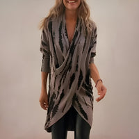 Martina | Sophisticated And Relaxed V-Neck Abstract Print Tunic