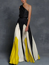 Julia | Sophisticated One Shoulder Maxi Dress