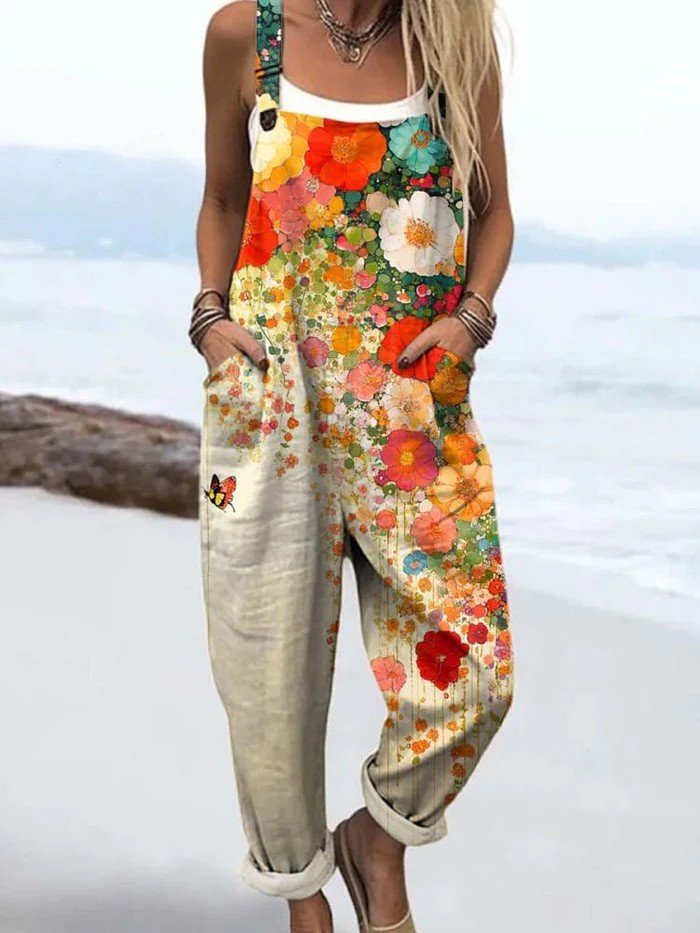 Olivia | Vibrant And Stylish Floral Wide-Leg Jumpsuit 0