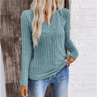 Audrey | Elegant And Stylish Textured Stripe Knit Sweater
