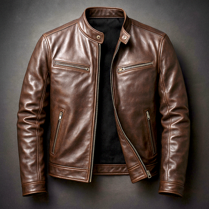 Randy | Classic Vintage Leather Jacket for Men 0