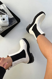 Nova | Stylish And Trendy Two-Tone Ankle Boots