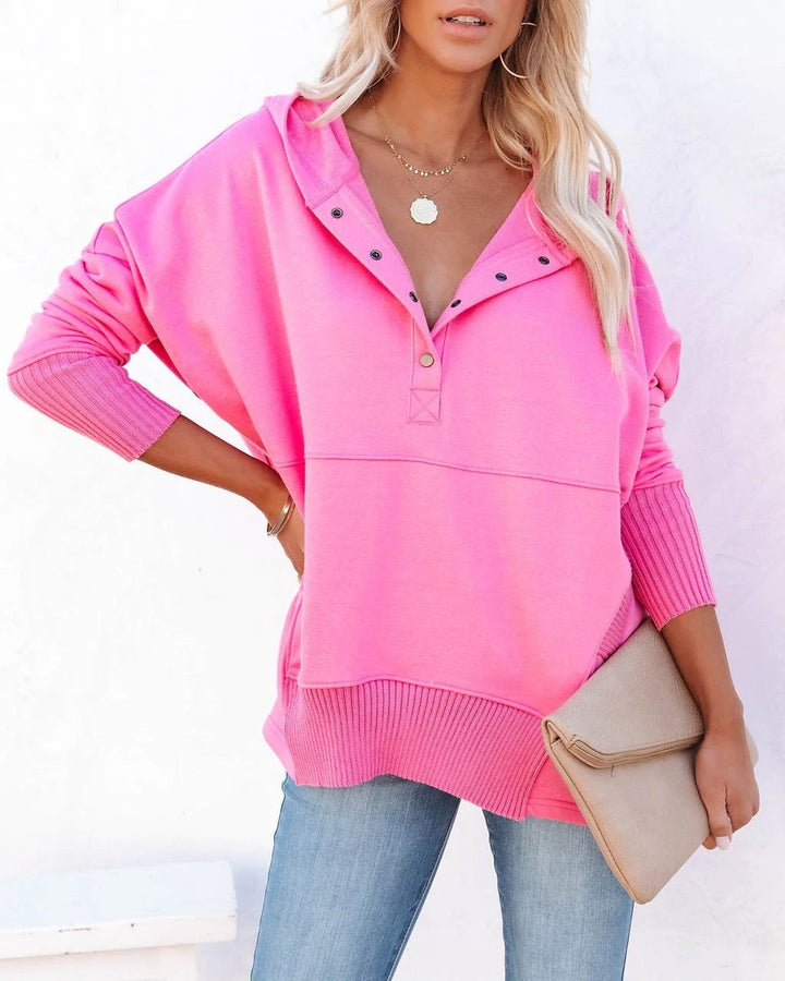 Rosie | Women's Longline Hooded Drawstring Tunic Sweatshirt 13