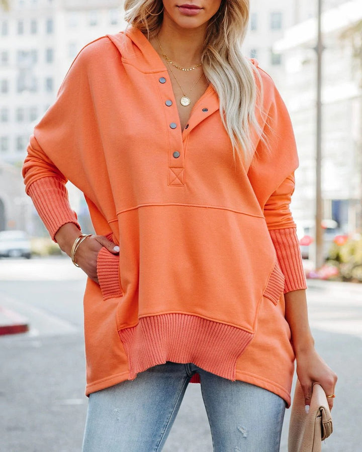 Rosie | Women's Longline Hooded Drawstring Tunic Sweatshirt 9