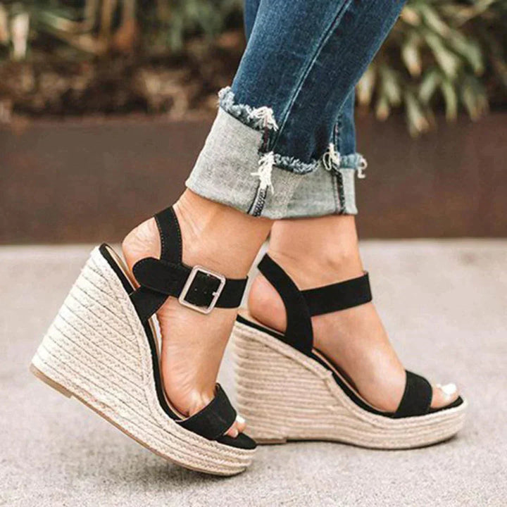 Ruby | Chic Woven Espadrille Wedge Sandals 1