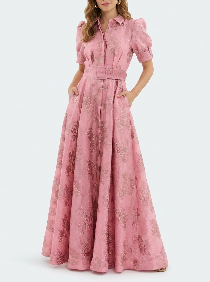 Ruby | Retro High-Waisted Wedding Guest Dress 0