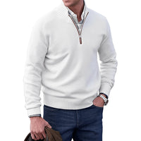 Lucas | Elegant and Casual Quarter-Zip Knit Sweater