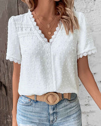 Sophia | Romantic And Stylish Bohemian Swiss Dot Blouse