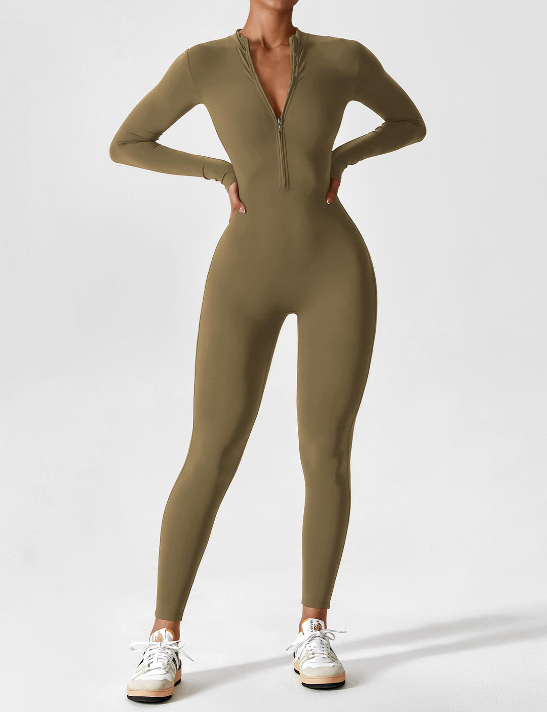 Savannah | Long  Sleeve Zipper Jumpsuit 12