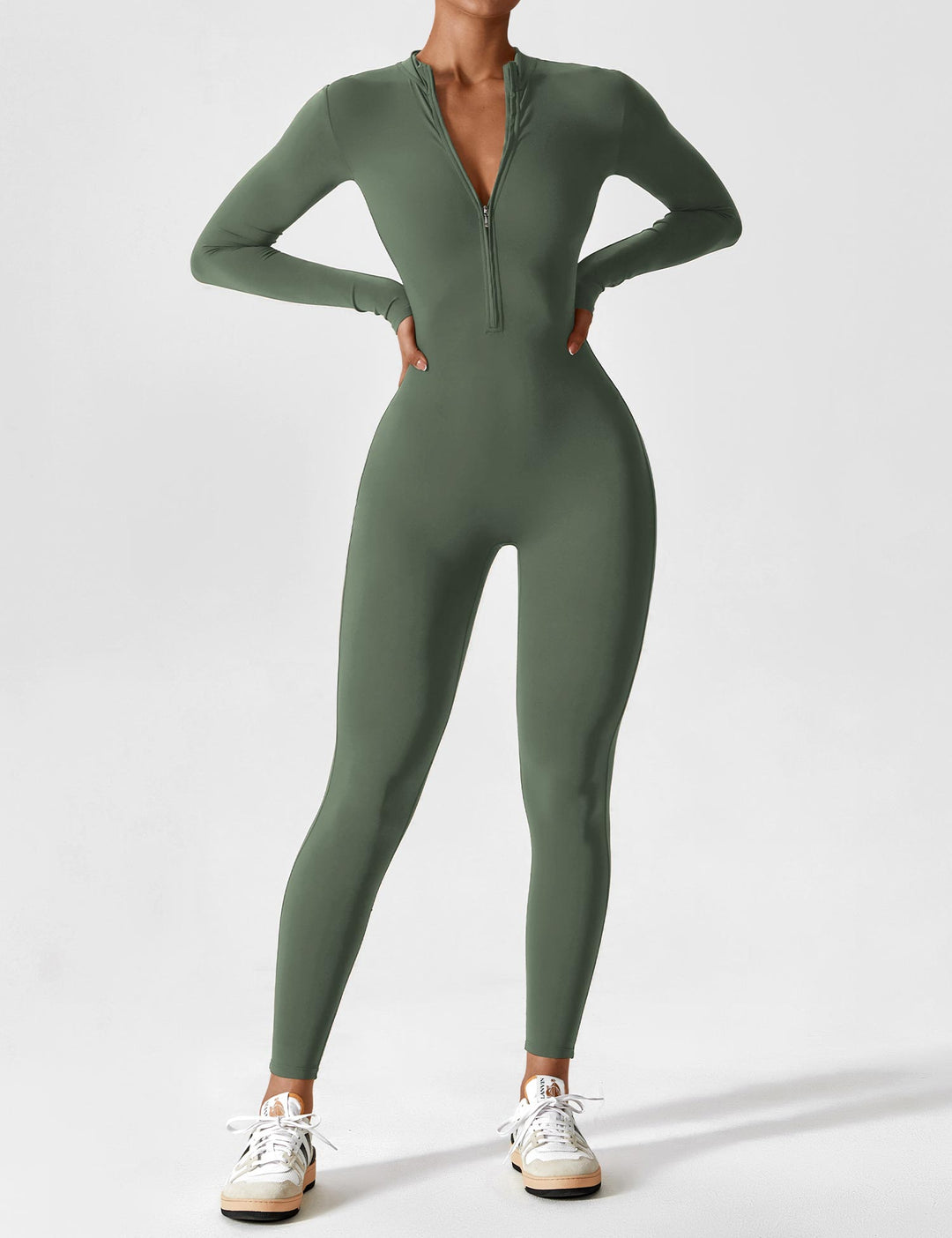 Savannah | Long  Sleeve Zipper Jumpsuit 14