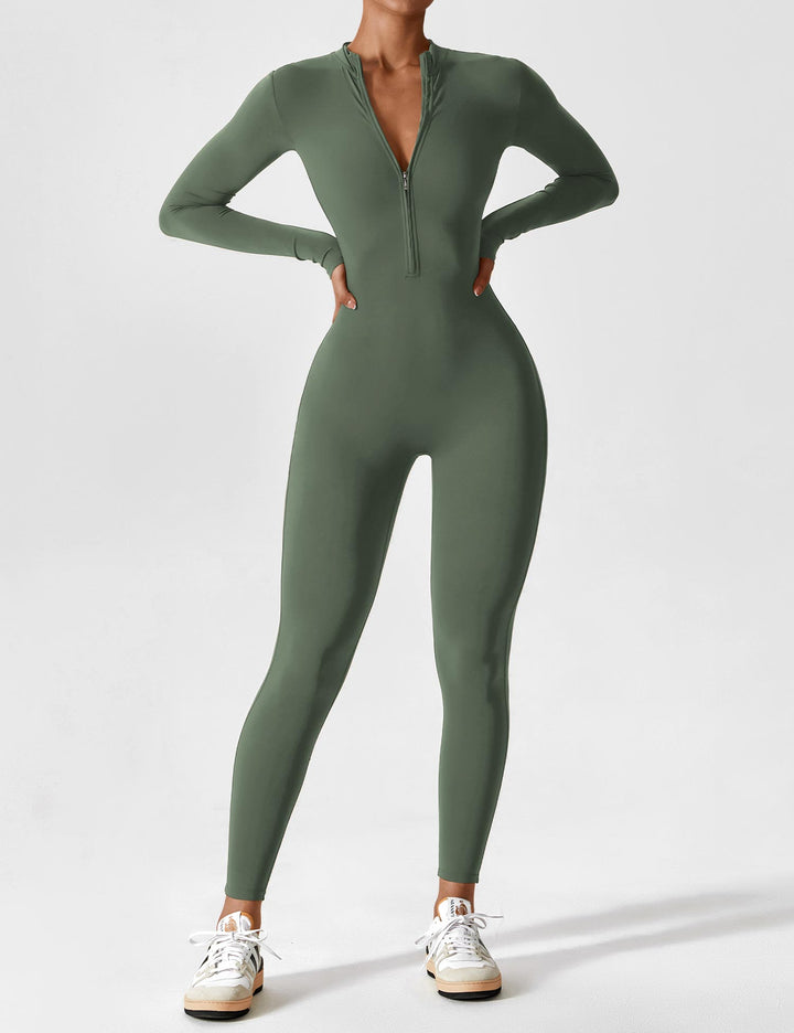 Savannah | Long  Sleeve Zipper Jumpsuit 14