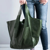 Franziska | Sophisticated Oversized Vegan Leather Tote Bag