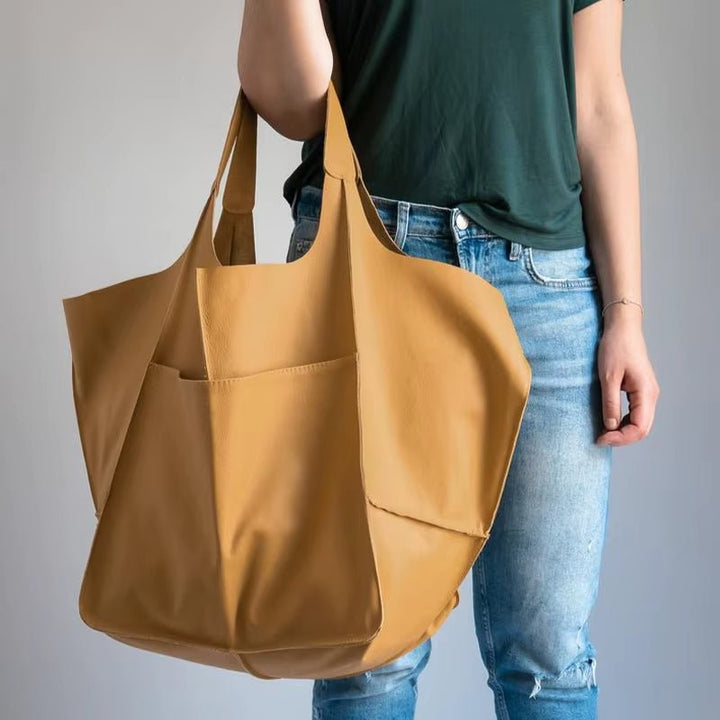 Savannah | Oversized Vegan Leather Tote Bag 10