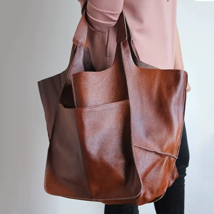Savannah | Oversized Vegan Leather Tote Bag 8