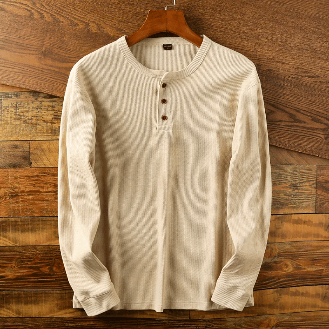 Sebastian | Classic Cotton Henley T-Shirt 3