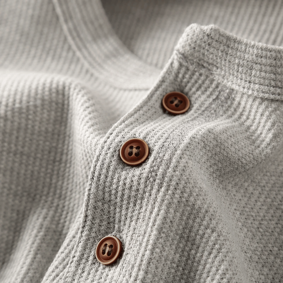 Sebastian | Classic Cotton Henley T-Shirt 7