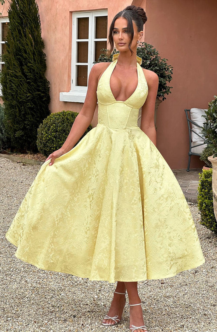 Seraphina | Refined & Lightweight V-Neckline Wedding Guest Dress 0