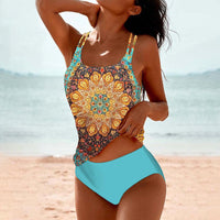 Isabella | Stylish Quick-Dry Tropical Print Swimwear Set