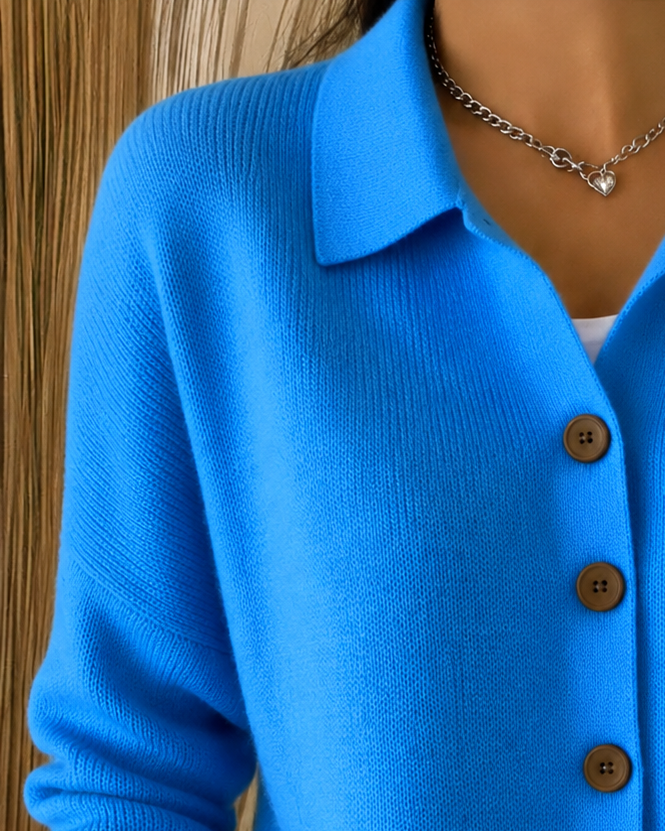 Sienna | Button Collar Cardigan 1