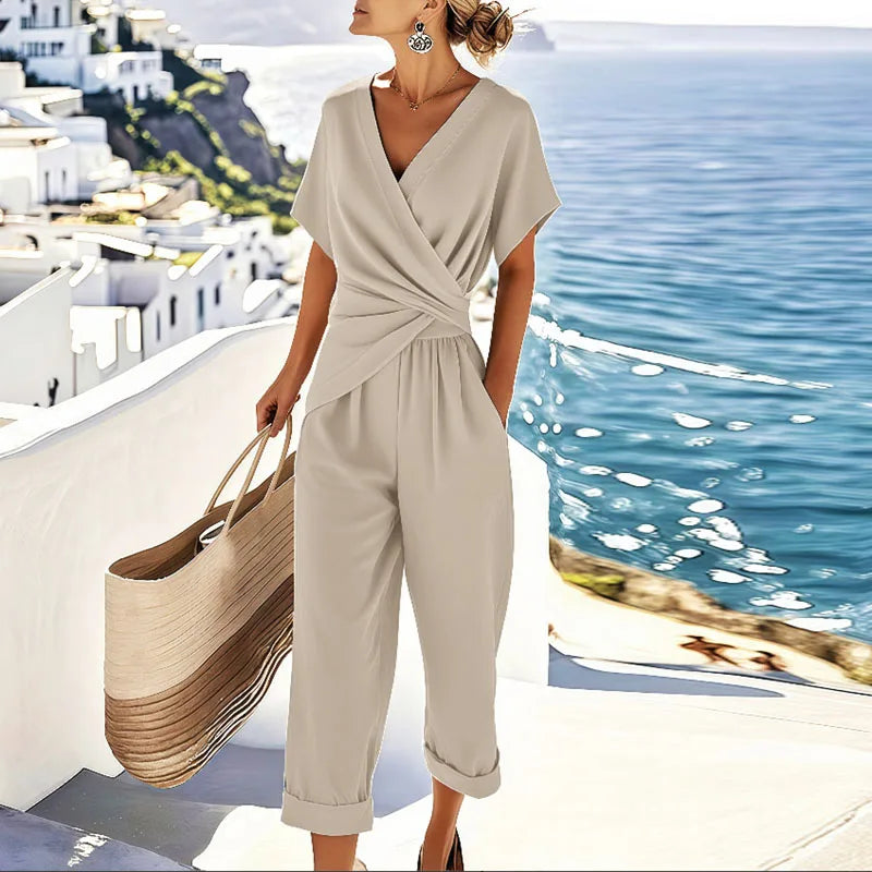 Sophia | Elegant Two-Piece Summer Set with Sophisticated Wrap Top 1