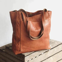 Isabella | Sophisticated Genuine Leather Shoulder Tote Bag
