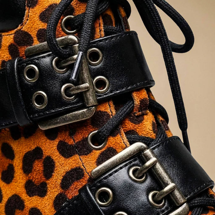 Sophia | Premium Statement Buckle Leather Ankle Boots 2