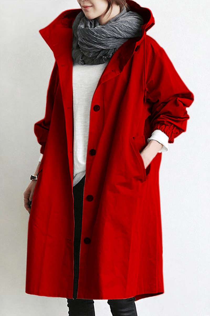 Sophia | Stylish Waterproof Trench Coat with Hood 5